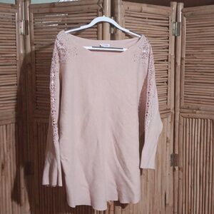 Beautiful Sweater with beautiful flowery arms